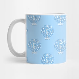 Underwater pattern #3 blue Mug